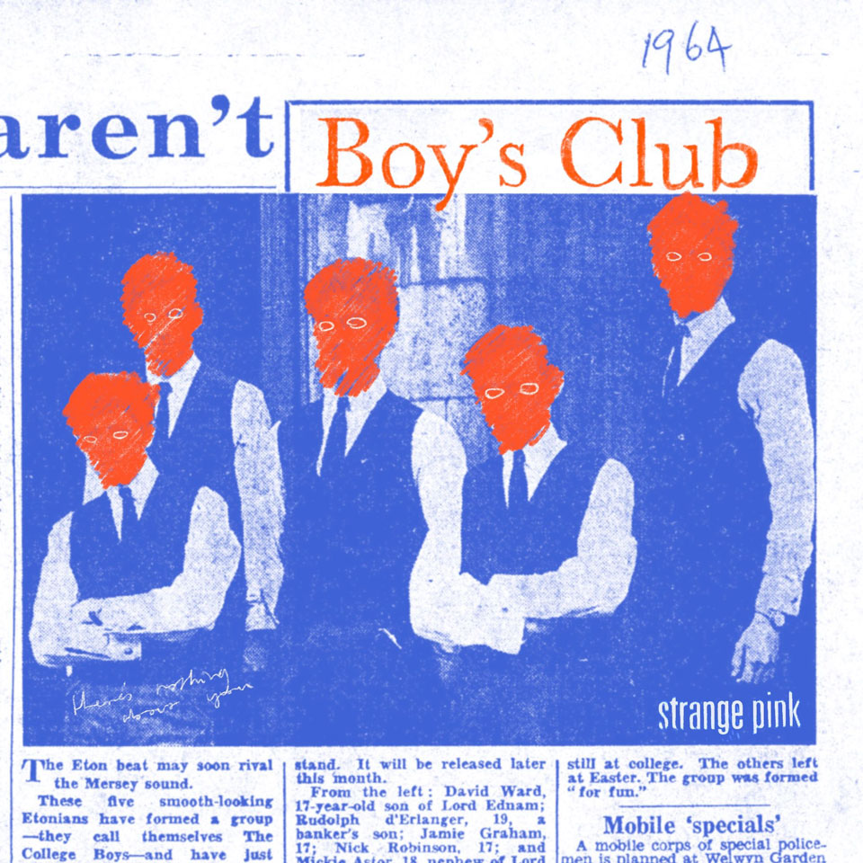 Strange Pink / Boys Club - artwork